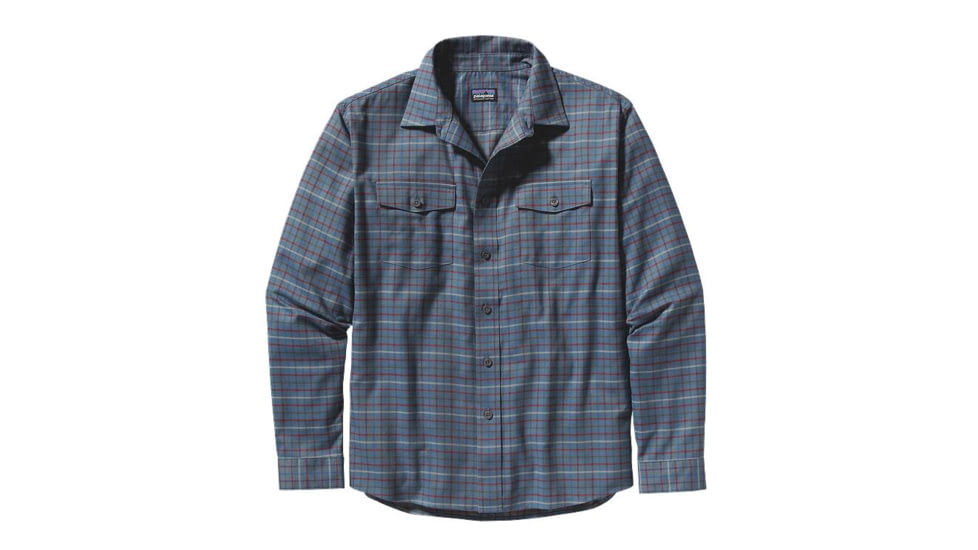 Patagonia Buckshot Long Sleeve Shirt - Men's-Triple Rainbow/Rusted Iron-Large