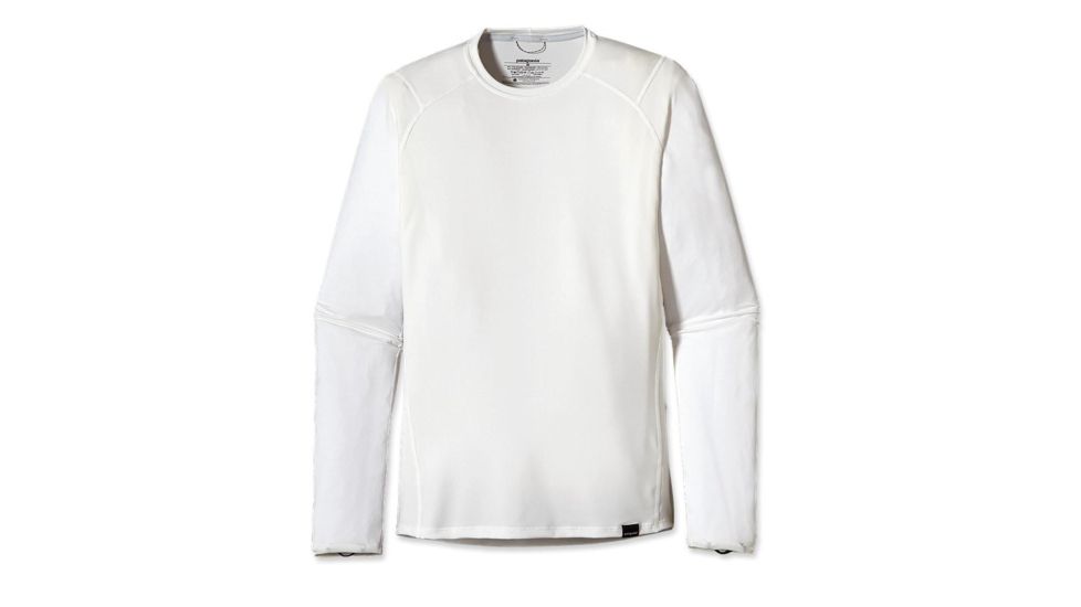 Patagonia Capilene 1 Silkweight Crew Long Sleeve - Men's-White-Small