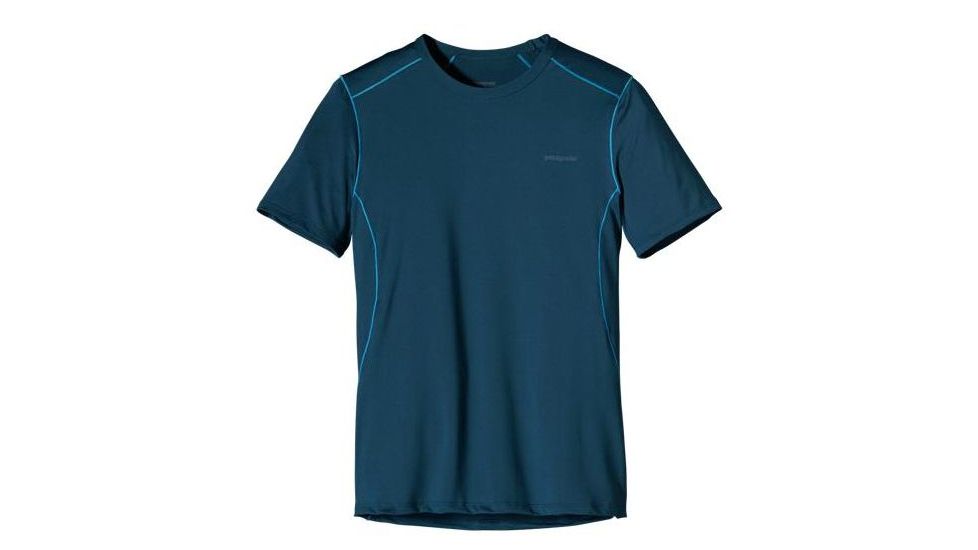 Patagonia Capilene 1 Silkweight Stretch T-Shirt - Men's-Deep Space/Larimar Blue-Small