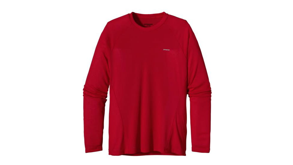 Patagonia Capilene 2 Lightweight Long Sleeve Crew - Men's-Red Delicious w/ Red Delicious-Small