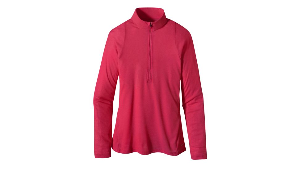Patagonia Capilene 2 Lightweight Zip Neck - Women's-Rhubarb Cerise X-Dye-Small