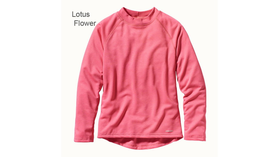 Patagonia Capilene 3 Long Sleeve Crew Kid's - Lotus Flower - Medium