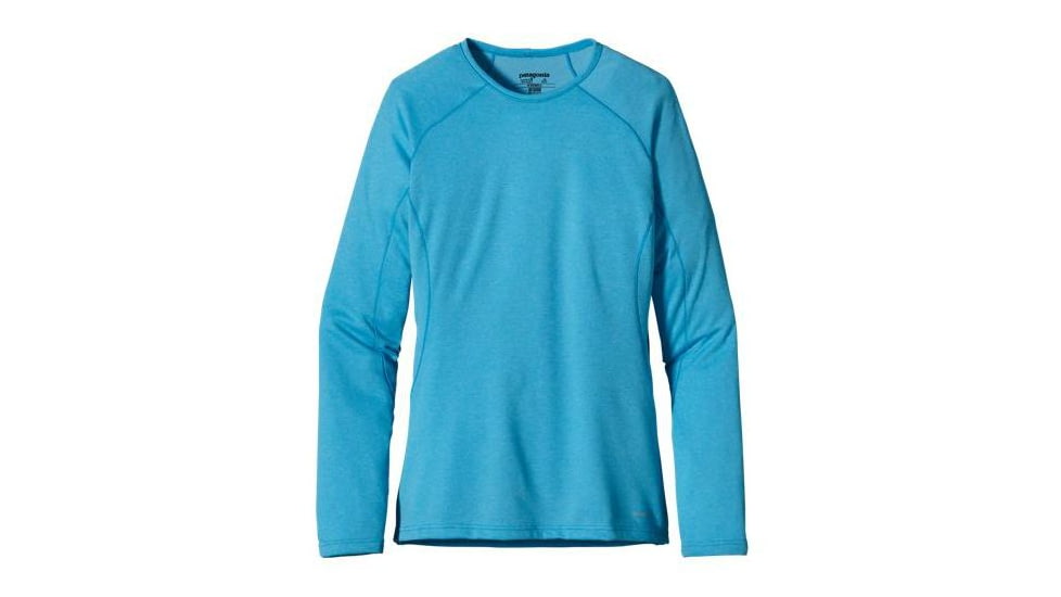 Patagonia Capilene 3 Midweight Crew Long Sleeve - Women's-Curacao Sky Blue-Large