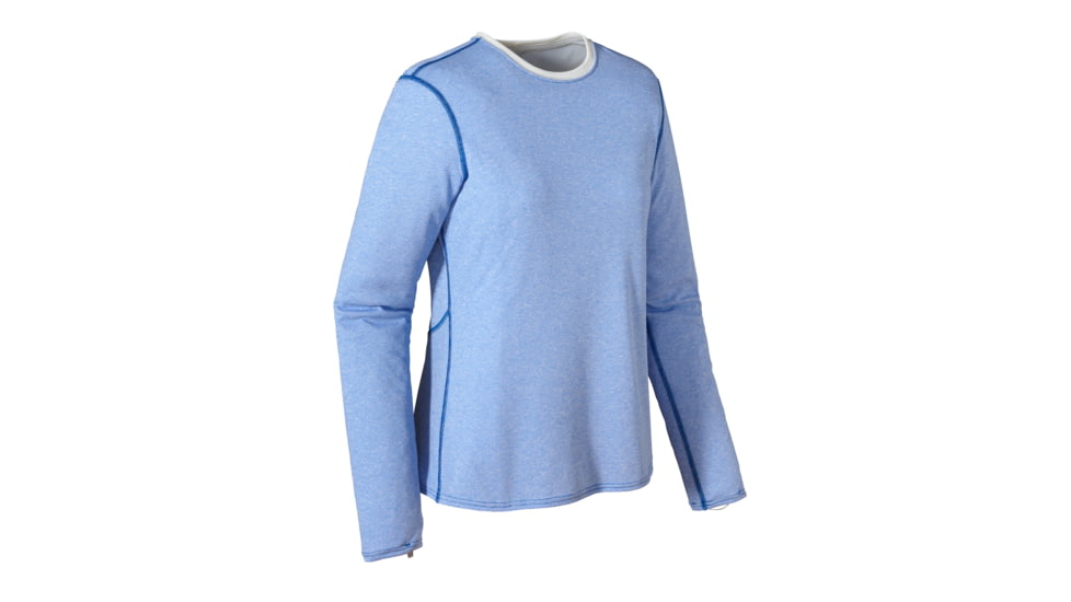 Patagonia Capilene 3 Midweight Crew - Women's-Andes Blue/Birch White-Large