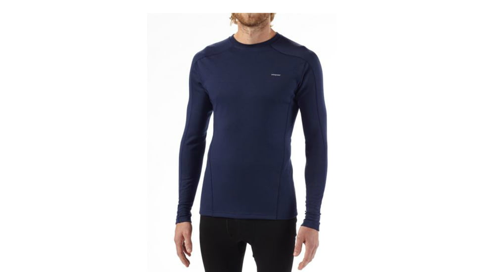 Patagonia Capilene 3 MidWeight Crew Long Sleeve - Men's-Large-Orange/Blue