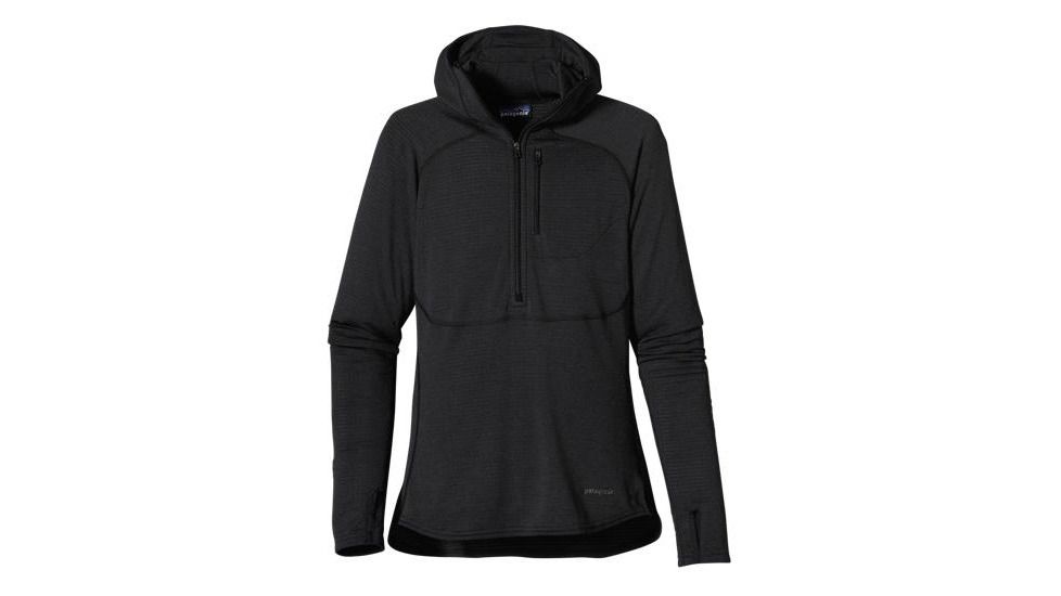 Patagonia Capilene 4 EW 1/4 ZIp Hoody - Women's-Black / Rockwall-X-Small
