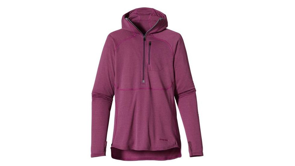 Patagonia Capilene 4 EW 1/4 ZIp Hoody - Women's-Rubellite Pink/Light Balsamic-Large