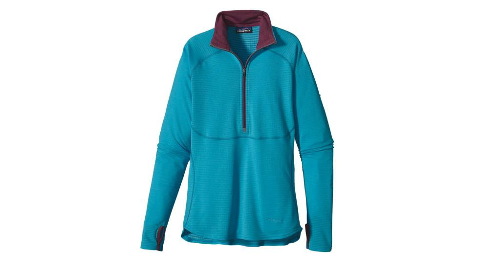 Patagonia Capilene 4 EW Zip-Neck - Women's-Curacao Sky Blue-Medium