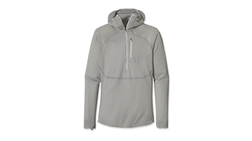 Patagonia Capilene 4 Expedition Weight 1/4 Zip Hoody - Women's-Birch White/Feather Grey-Medium