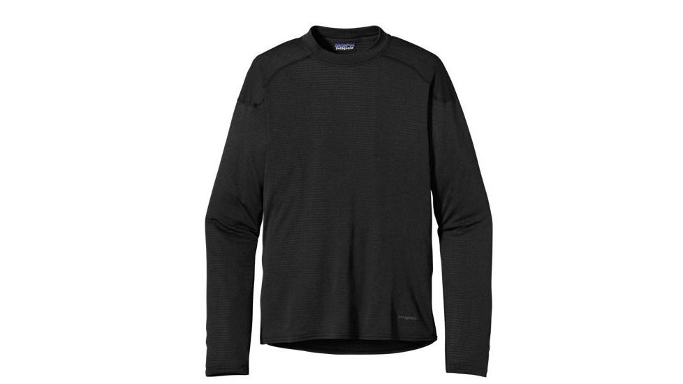 Patagonia Capilene 4 Expedition Weight Crew - Men's-Black / Rockwall-Small