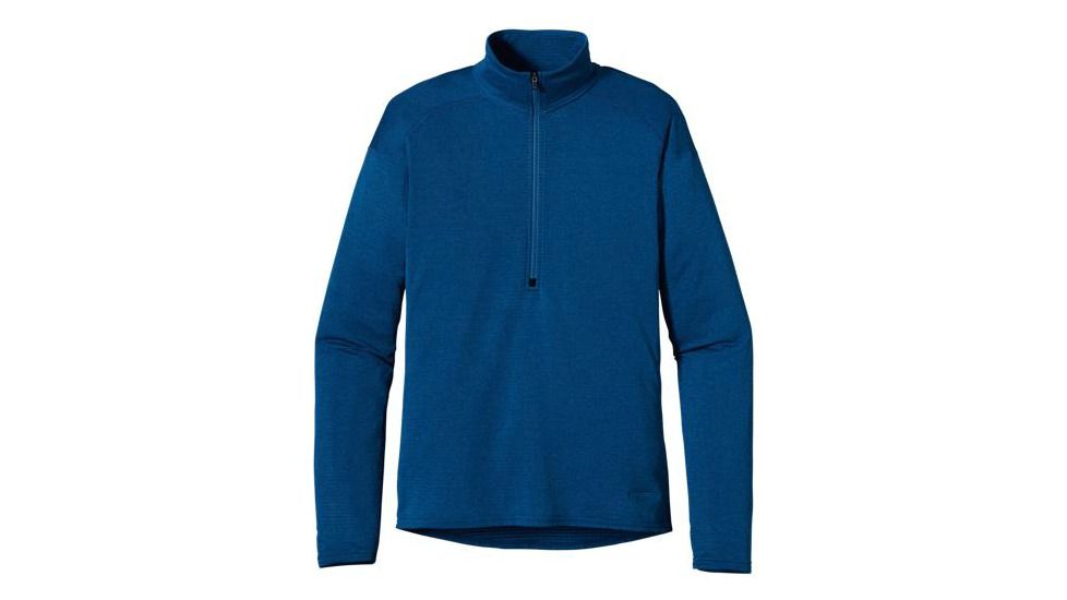 Patagonia Capilene 4 Long Sleeve Zip-Neck - Men's-Bandana Blue / Channel Blue-X-Large