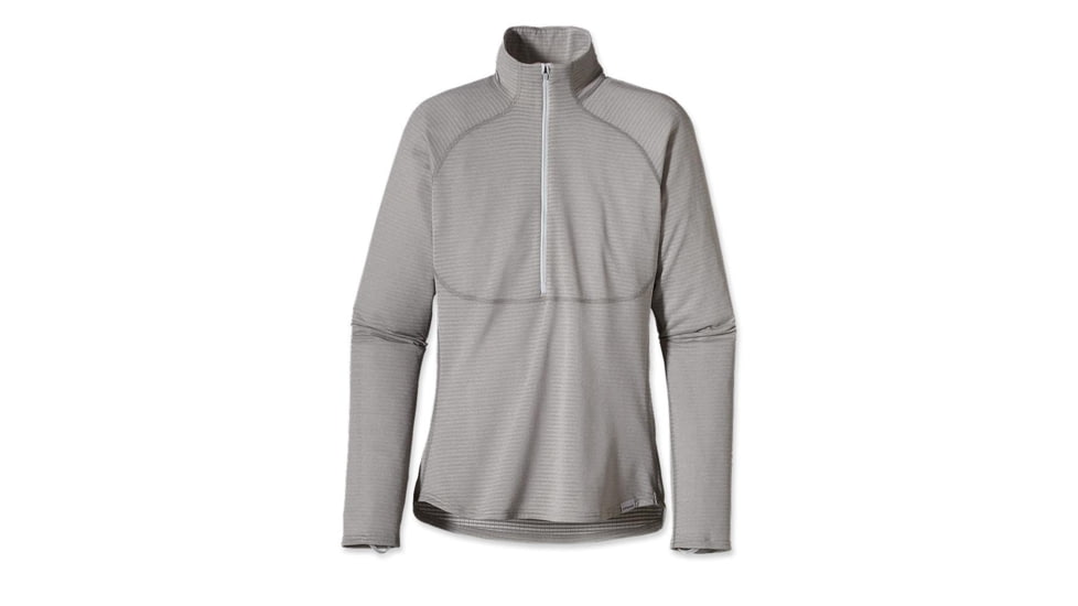 Patagonia Capilene 4 Expedition Weight Zip-Neck - Women's-Birch White/Feather Grey-Large
