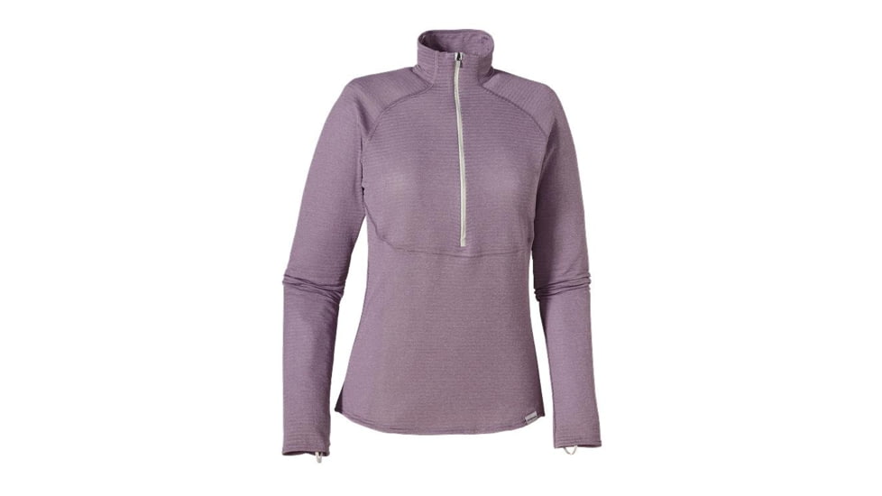 Patagonia Capilene 4 Expedition Weight Zip-Neck - Women's-Tyrian Purple/Tailored Grey-Large