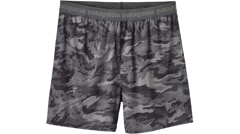 Patagonia Capilene Daily Boxers - Men's-El Nino Camo/Forge Grey-Medium