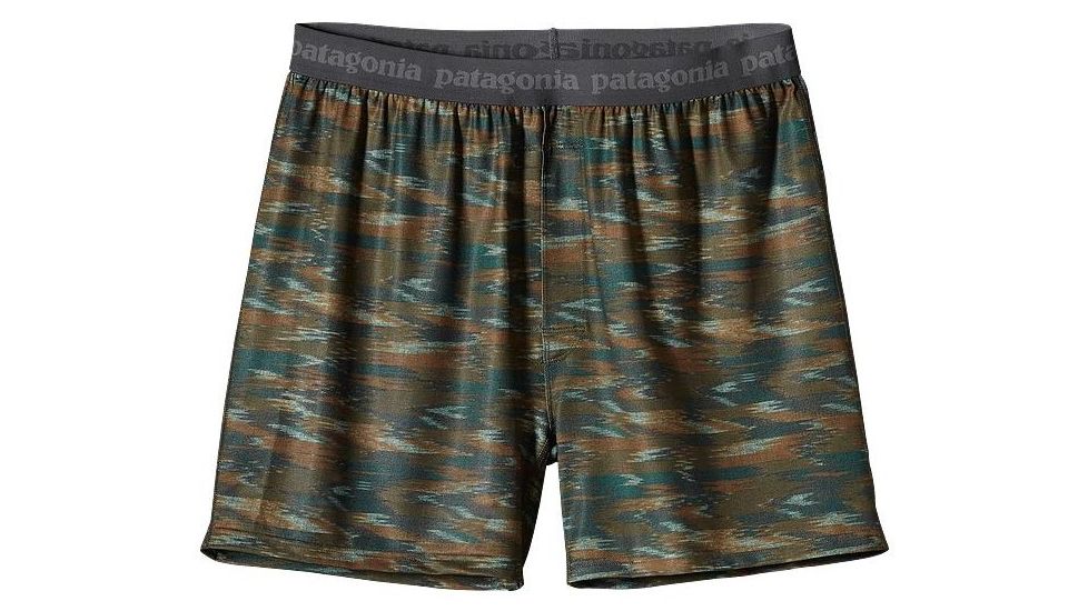 Patagonia Capilene Daily Boxers - Men's-Kasih Ikat/Fatigue Green-Small