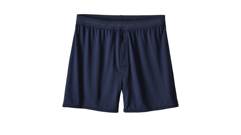 Patagonia Capilene Daily Boxers - Men's-Navy Blue-Clearance-Medium