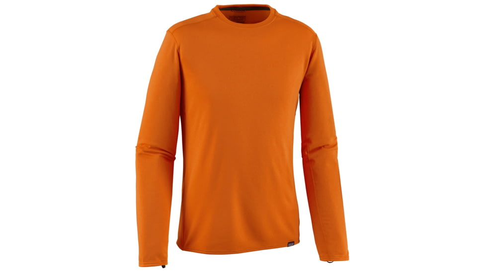 Patagonia Capilene Midweight Crew - Men's-Campfire Orange/Sporty Orange X-Dye-Small