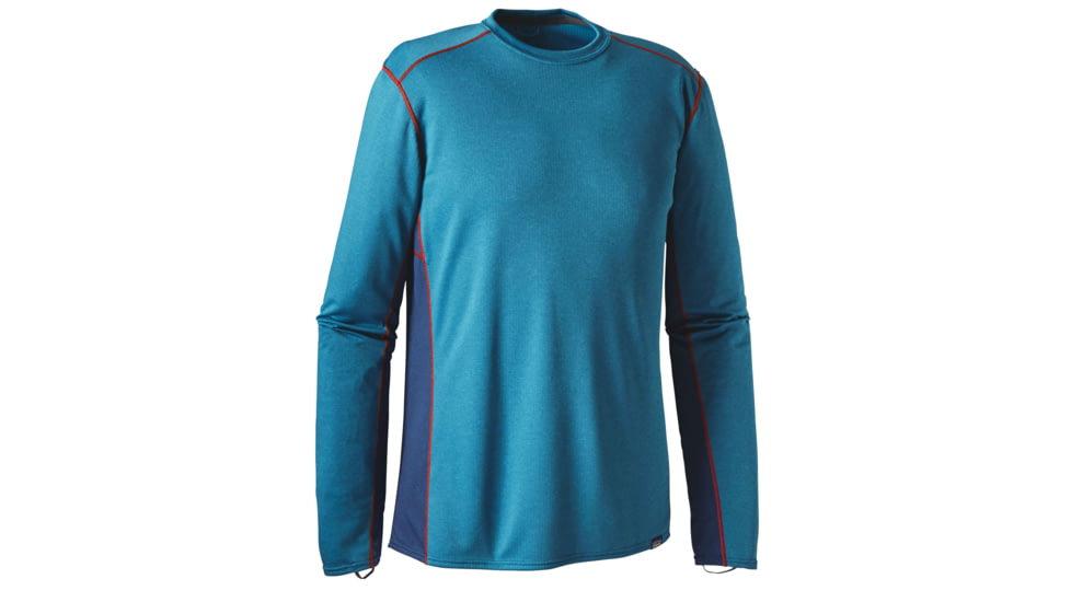 Patagonia Capilene Midweight Crew - Men's-Grecian Blue/Deep Sea Blue-Small