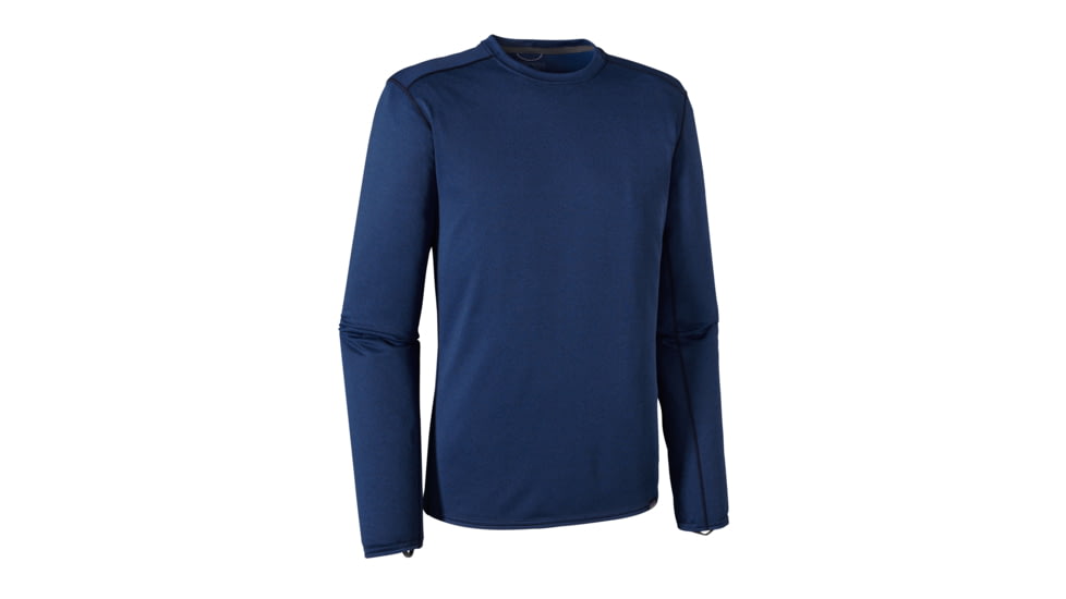 Patagonia Capilene Midweight Crew - Mens-Navy Blue/Channel Blue-X-Large