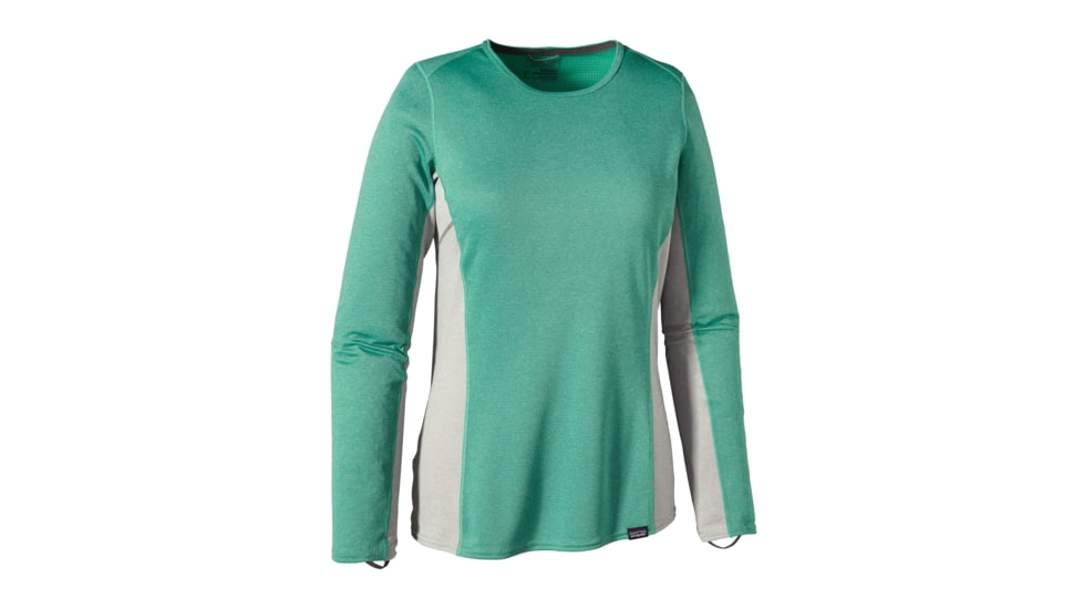 Patagonia Capilene Midweight Crew - Women's-Arbor Green/Aqua Stone-X-Large