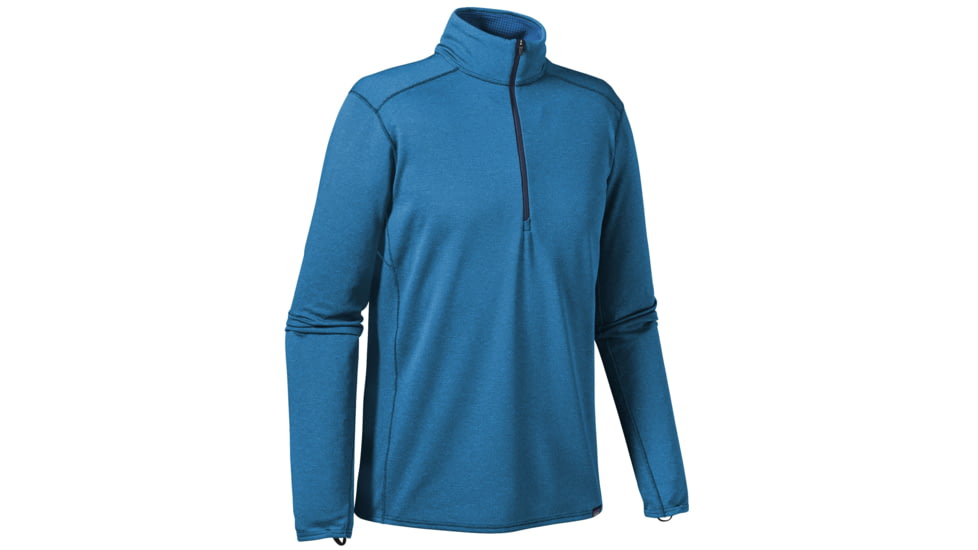 Patagonia Capilene Midweight Zip-Neck - Men's-Big Sur Blue/Andes Blue X-Dye-Medium