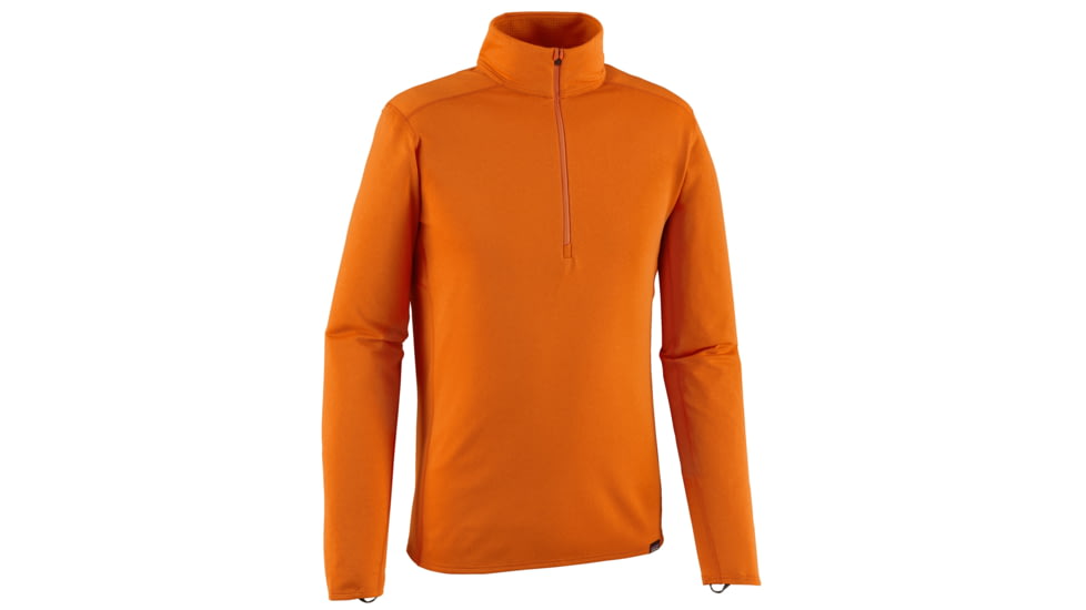 Patagonia Capilene Midweight Zip-Neck - Men's-Campfire Orange/Sporty Orange X-Dye-Large