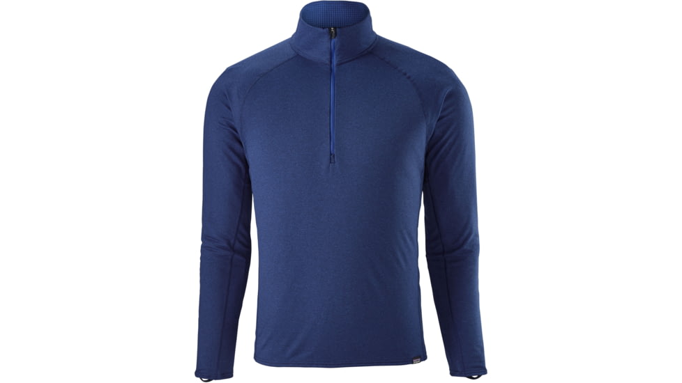 Patagonia Capilene Midweight Zip-Neck - Men's-Viking Blue/Navy Blue X-Dye-Small