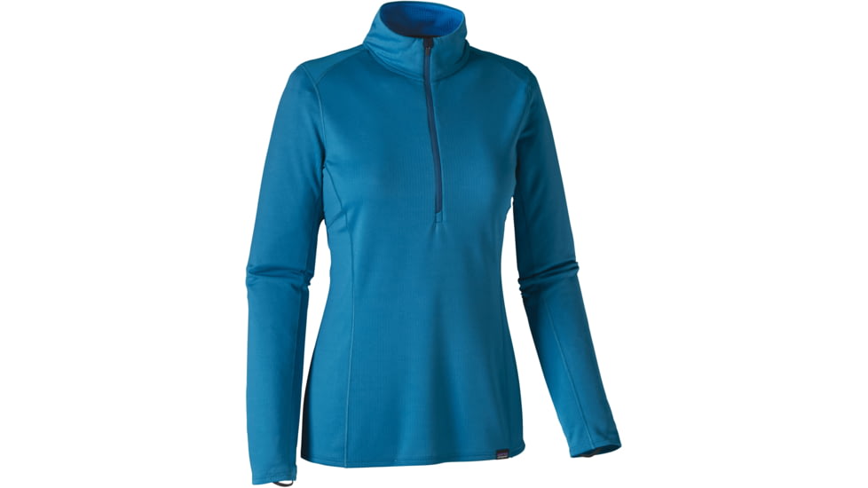 Patagonia Capilene Midweight Zip-Neck - Women's-Big Sur Blue/Andes Blue X-Dye-Large