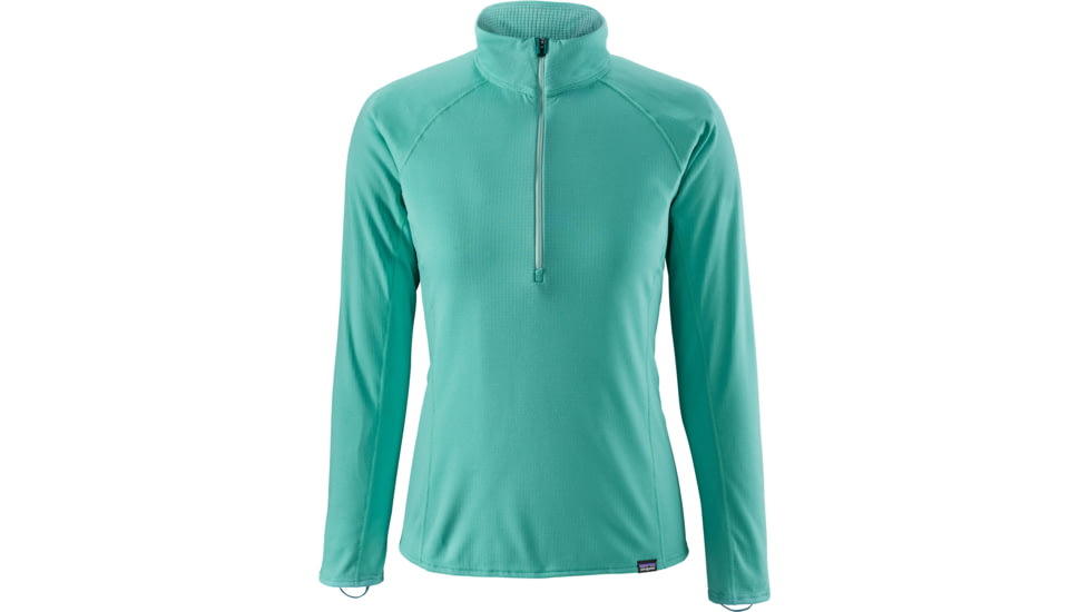 Patagonia Capilene Midweight Zip-Neck - Women's-Strait Blue/Bend Blue X-Dye-Large