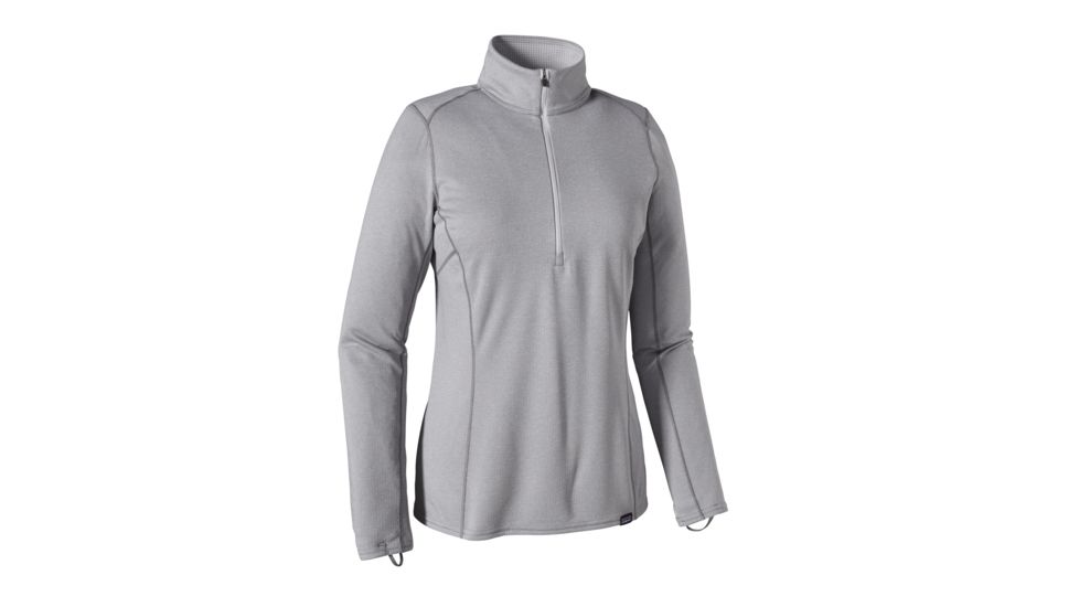 Patagonia Capilene Midweight Zip-Neck - Womens-Feather Grey/Tailored Grey-Small