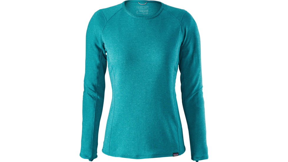 Patagonia Capilene Thermal Weight Crew - Women's-Strait Blue/Elwha Blue X-Dye-X-Small