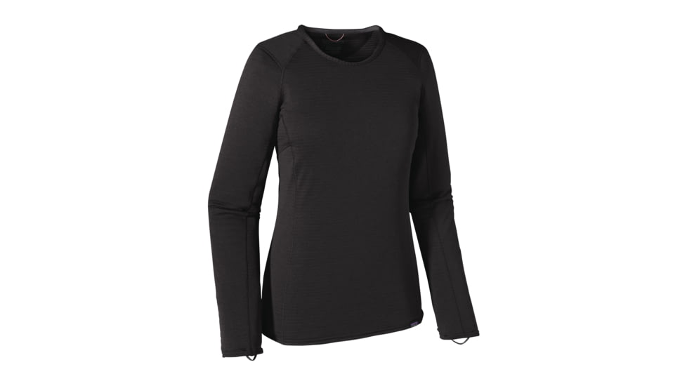Patagonia Capilene Thermal Weight Crew - Womens-Black-X-Small