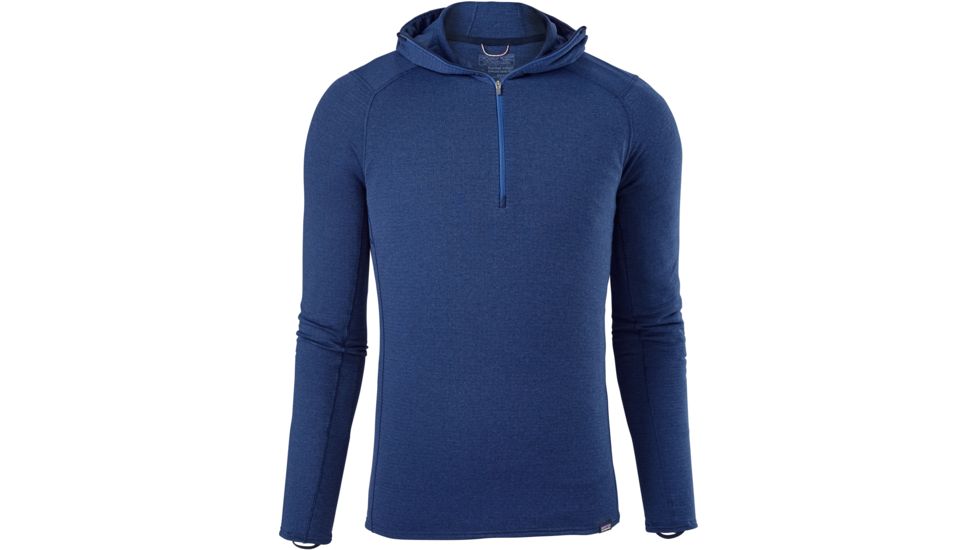 Patagonia Capilene Thermal Weight Zip-Neck Hoody - Men's-Viking Blue/Navy Blue X-Dye-Medium