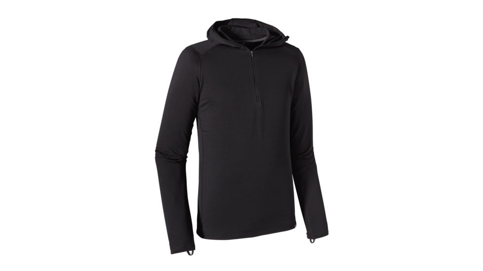 Patagonia Capilene Thermal Weight Zip-Neck Hoody - Mens-Black-Large