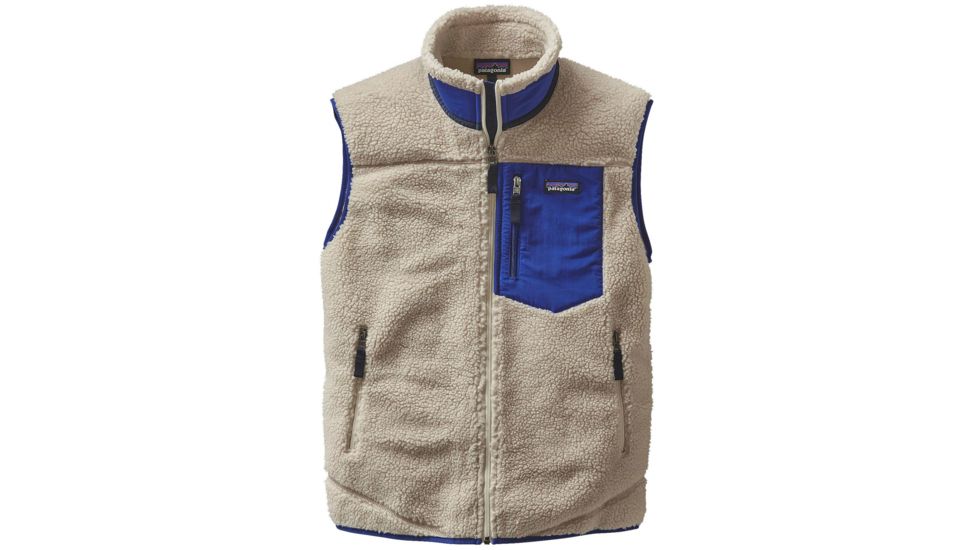 Patagonia Classic Retro-X Vest - Men's-Large-Natural/Harvest Moon Blue