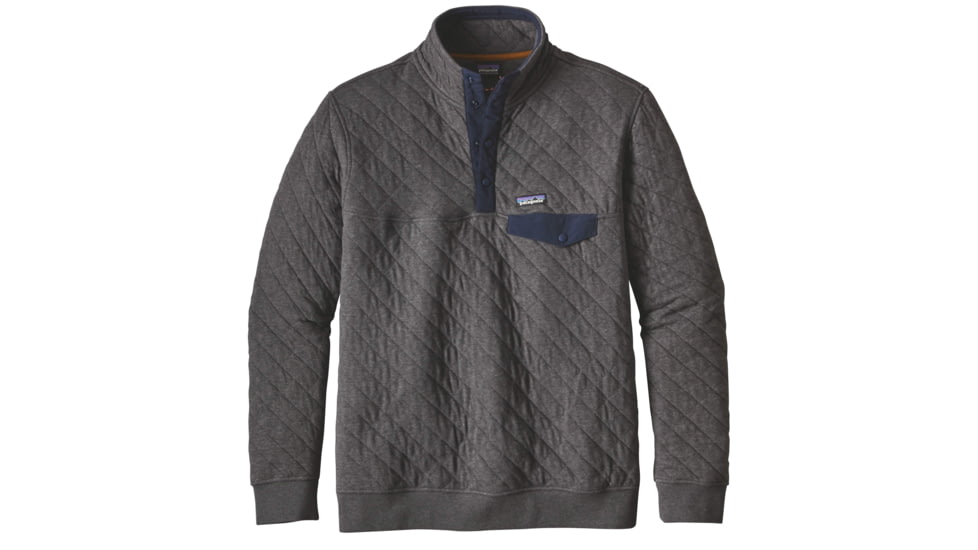 Patagonia Cotton Quilt Snap-T Pullover - Men's -Forge Grey-XX-Small