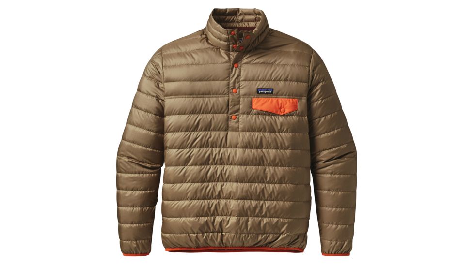 Patagonia Down Snap-T Pullover - Men's -Ash Tan-Large