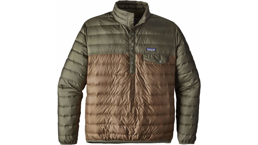 Patagonia Down Snap-T Pullover - Men's -Dark Ash-Small