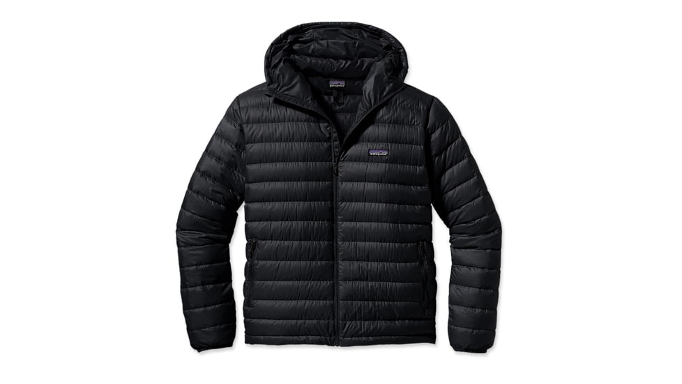 Down Sweater Full-Zip Hoody - Mens-Black-Large