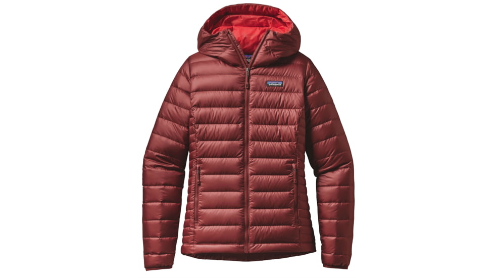 Patagonia Down Sweater Hoody - Women's-Drumfire Red-Large