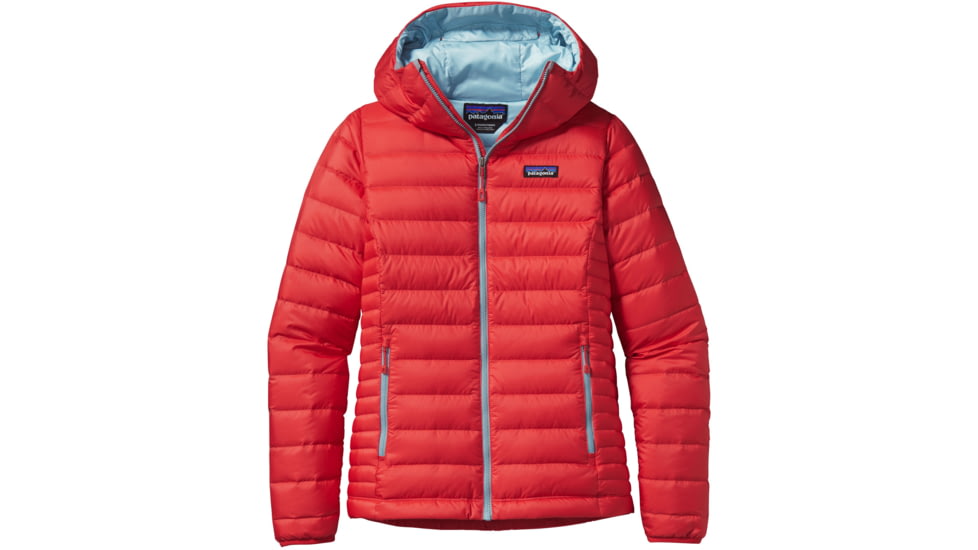 Down Sweater Hoody - Womens-French Red-Large