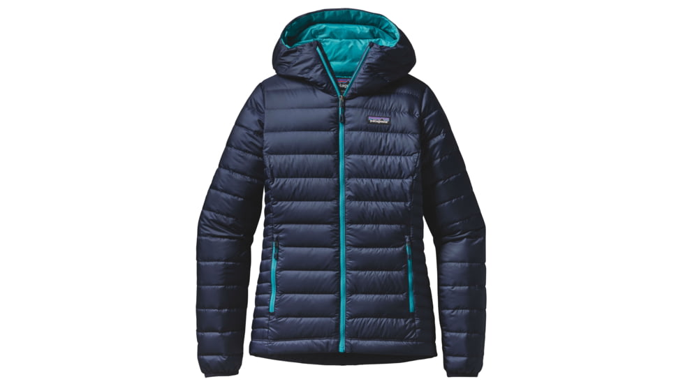 Patagonia Down Sweater Hoody - Women's-Navy Blue/Epic Blue-Small