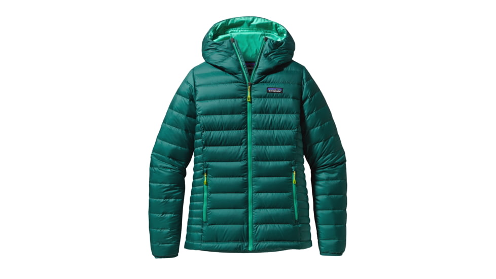 Patagonia Down Sweater Hoody - Womens-Arbor Green-X-Small