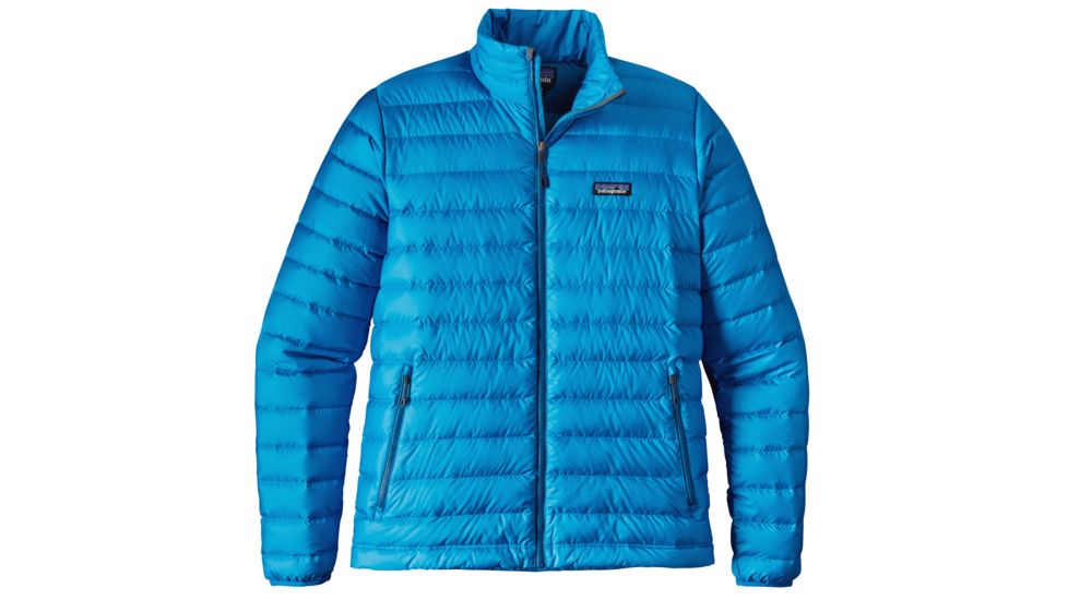 Patagonia Down Sweater - Men's-Small-Andes Blue/Big Sur Blue