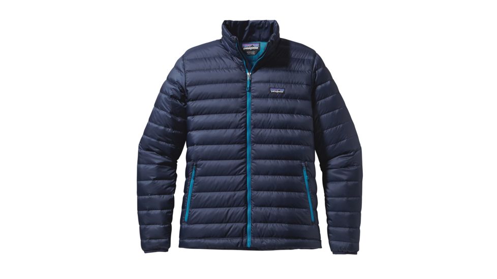 Patagonia Down Sweater - Mens-Large-Navy Blue/Underwater Blue