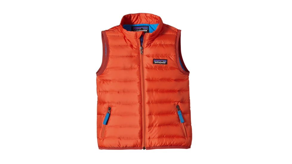Patagonia Down Sweater Vest - Baby-Campfire Orange-2T