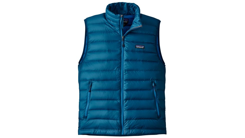Patagonia Down Sweater Vest - Men's-Medium-Big Sur Blue