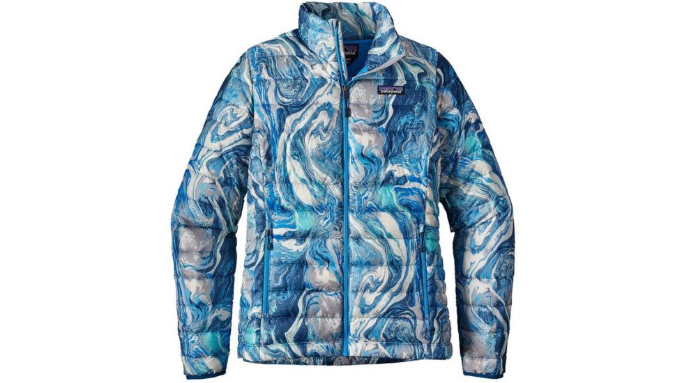Patagonia Down Sweater - Women's-Rivermouth/Big Sur Blue-X-Small