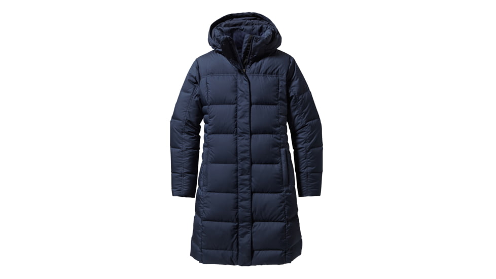 Patagonia Down With It Parka - Womens-Navy Blue-X-Small