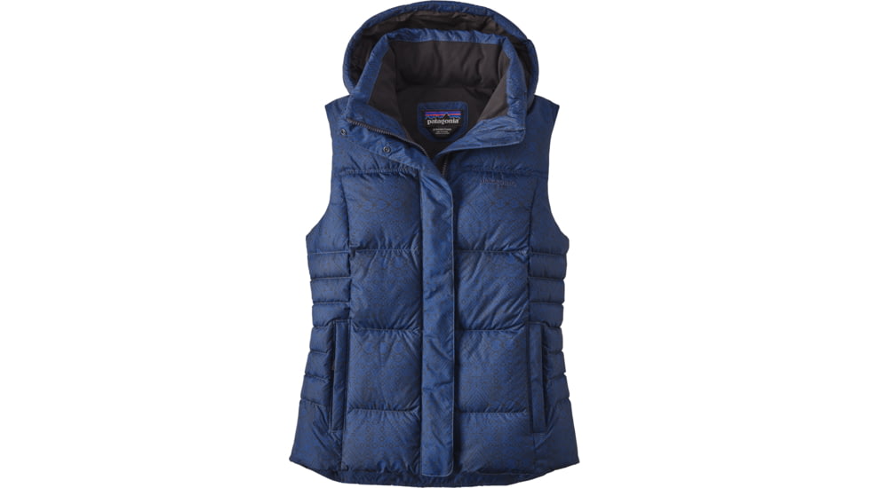 Patagonia Down With It Vest - Women's-Cross Current/Blueblack-Medium